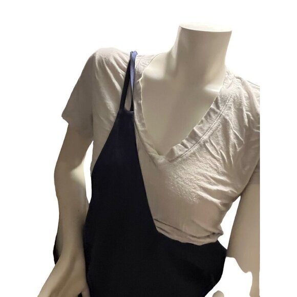 linen bib overalls in blue by Clara sun woo - Picture 2 of 14